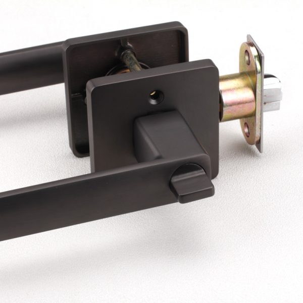 Key-in Lever Door Lockset – Square (Matte Black)