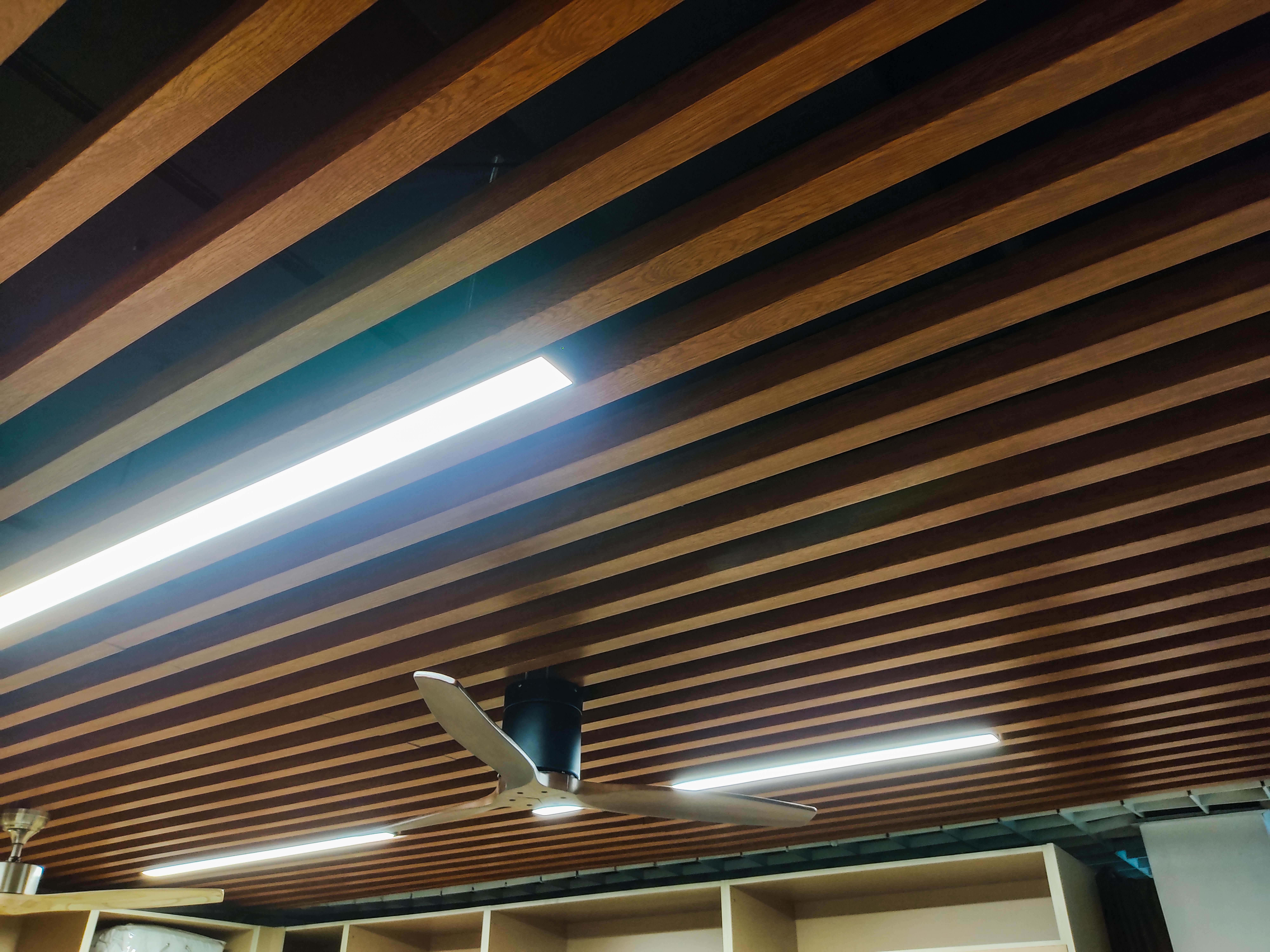 50 X 60 Eco Wood Baffle Ceiling Dark