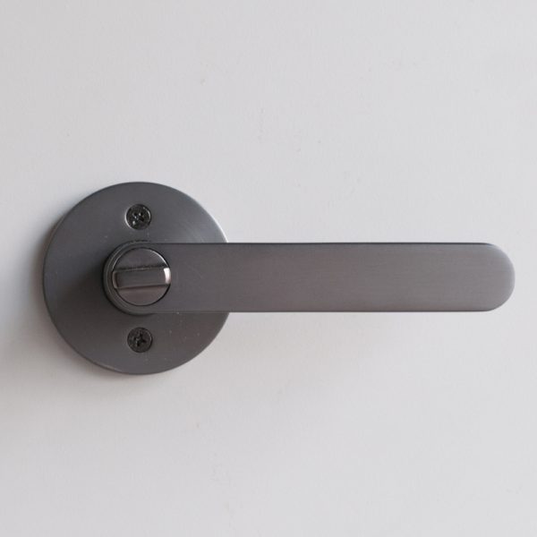 Door lockset Round – Gunpowder Metal (2)