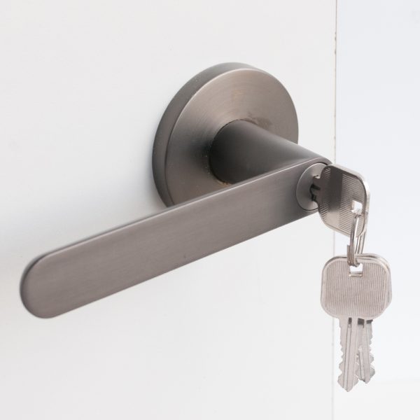 Door lockset Round – Gunpowder Metal (4)